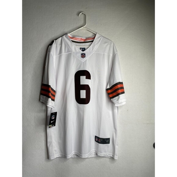 Nike Baker Mayfield #6 Cleveland Browns Game Limited On-Field Jersey White XL - Picture 1 of 14